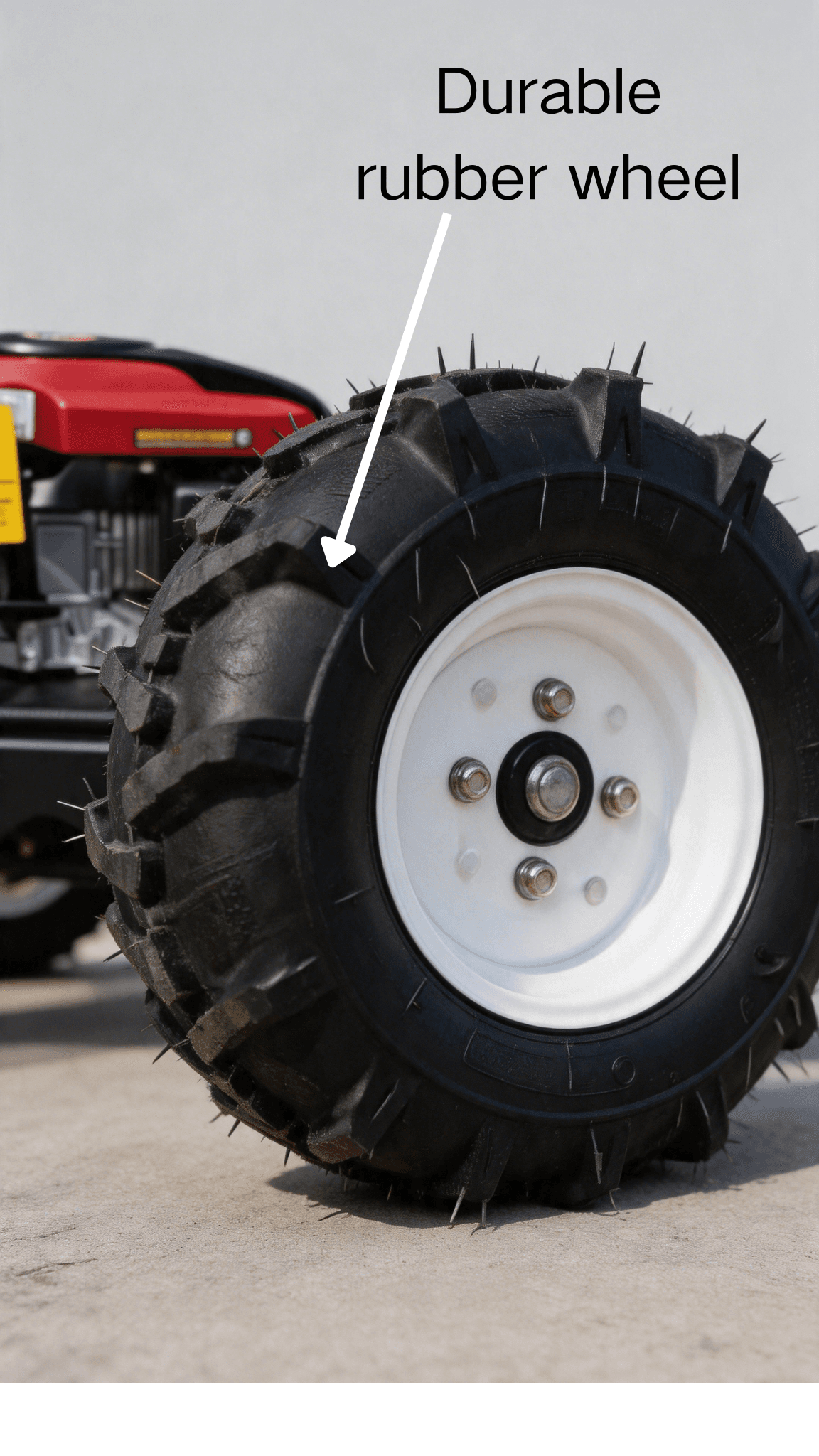 Remote mover 196 durable rubber wheel