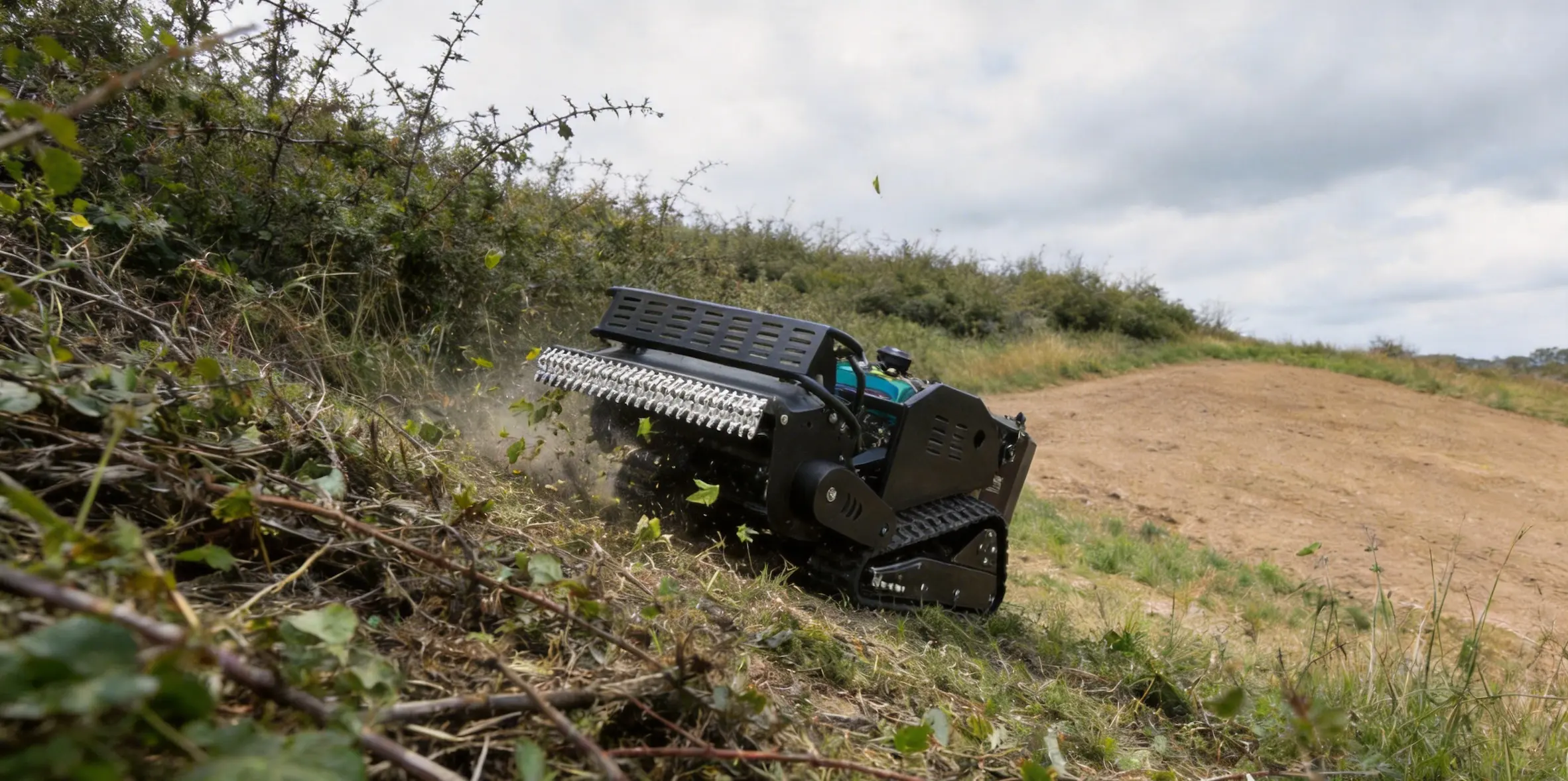 Trimmora Commercial Titan 800D – Remote Control Diesel Mower For Brush & Rough Vegetation