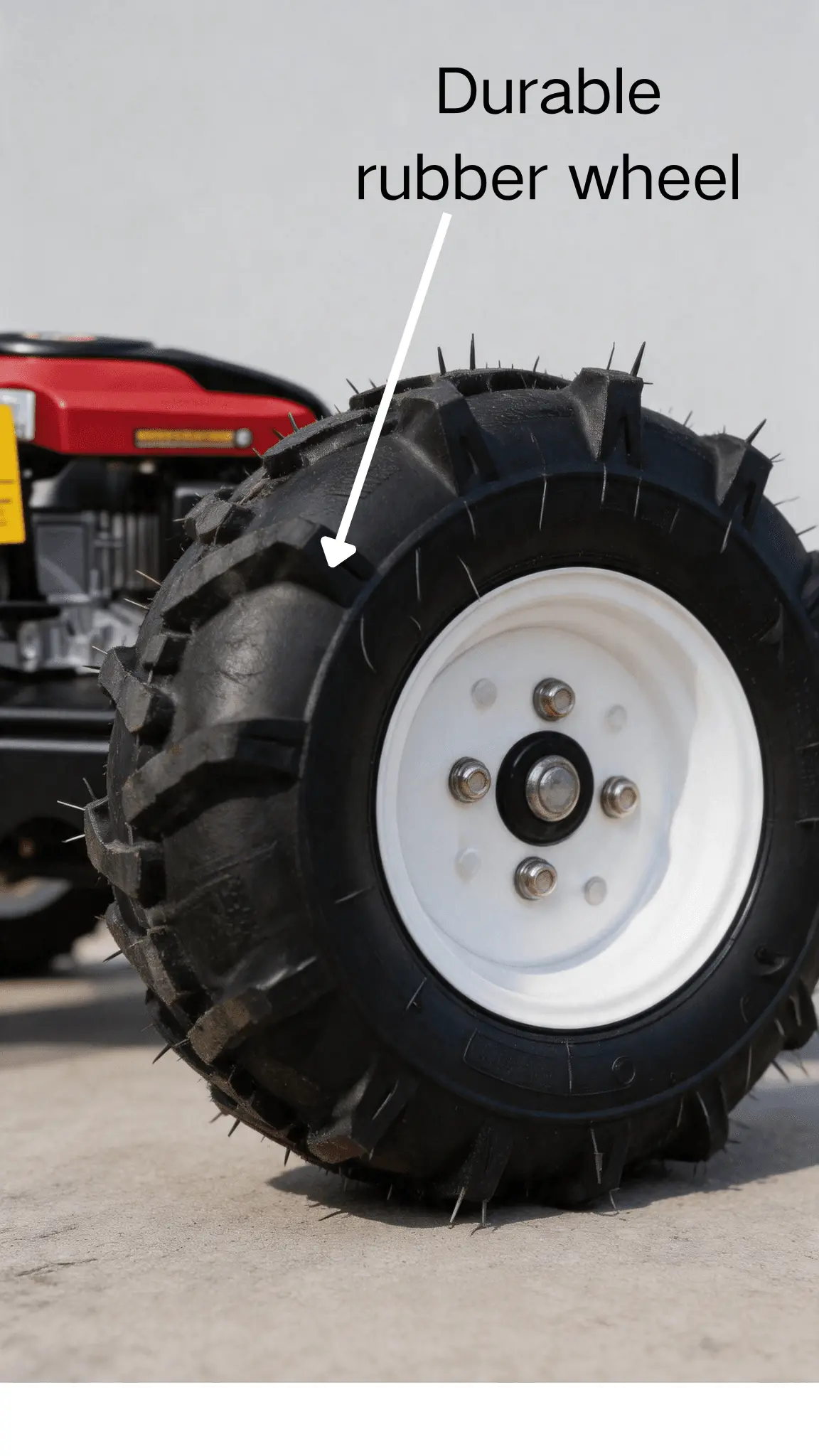Trimmora OmniRover 550 – 4WD Remote Control Lawn Mower- wheel