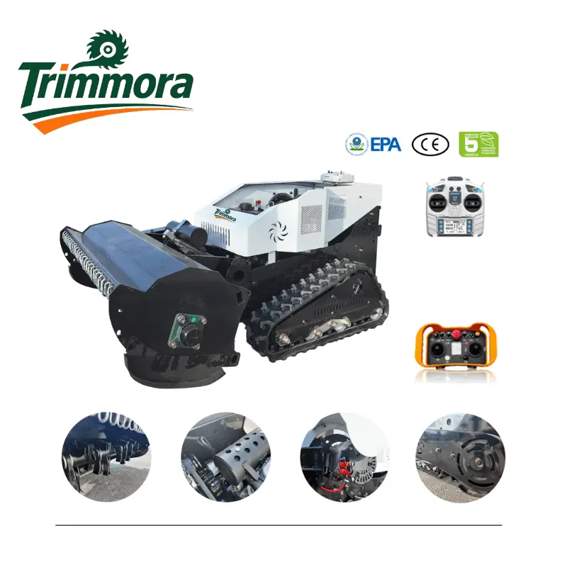 Trimmora TerrainCrusher 1000D – Commercial Remote Tracked Mower