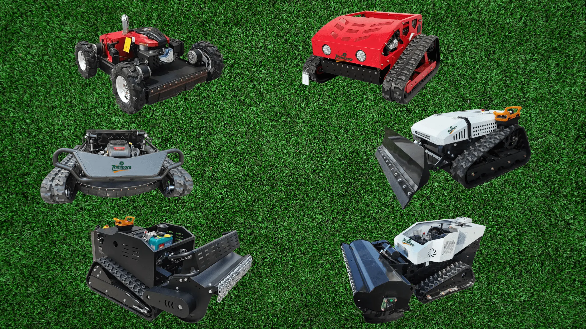 Trimmora all remote. control lawn mower